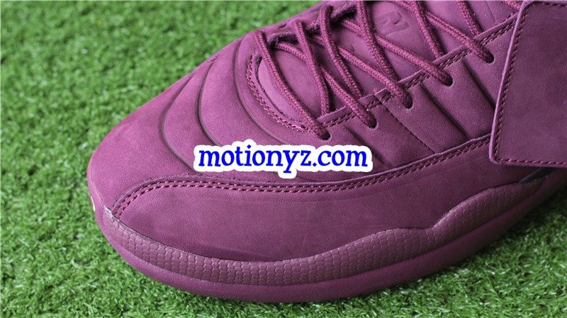 Authentic Air Jordan 12 PSNY Burgundy bordeaux